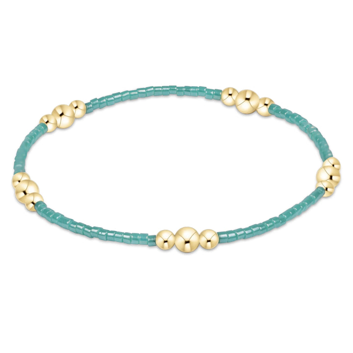 Hope Purpose Gold Bracelet Sea Glass