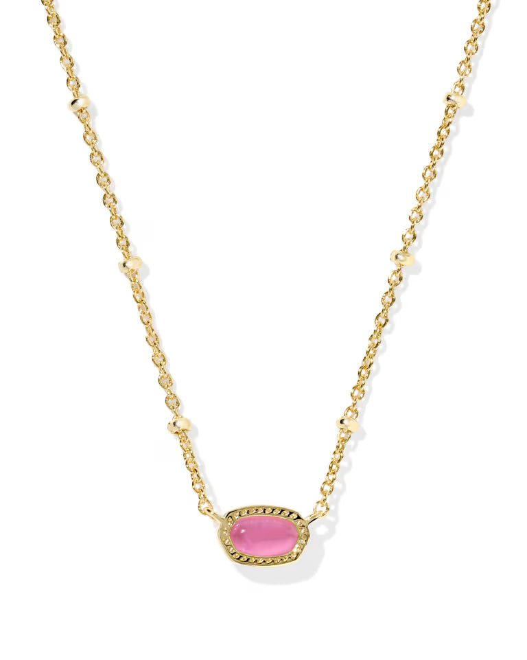 Mini Elisa Satellite Short Pendant Necklace Gold Azalea Illusion