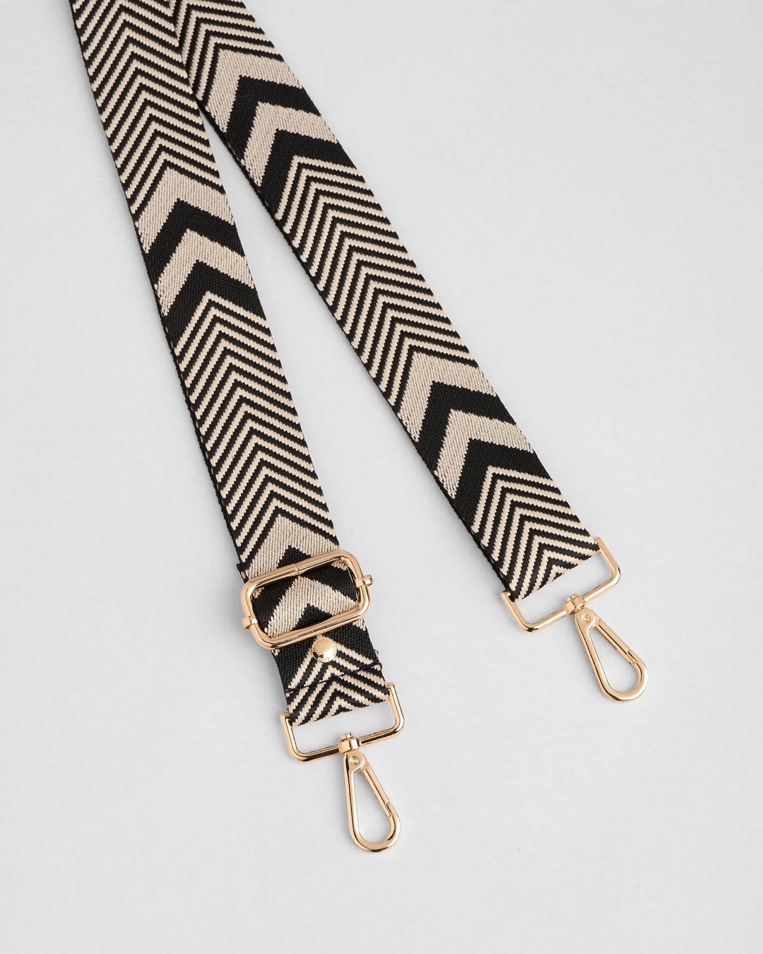 Pom Pom Strap Black and Stone Arrow