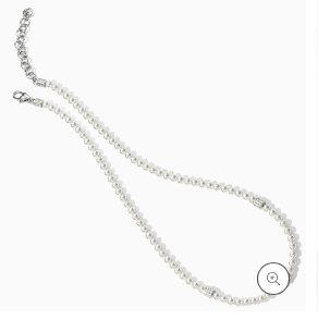 Meridian Petite Pearl Station Necklace