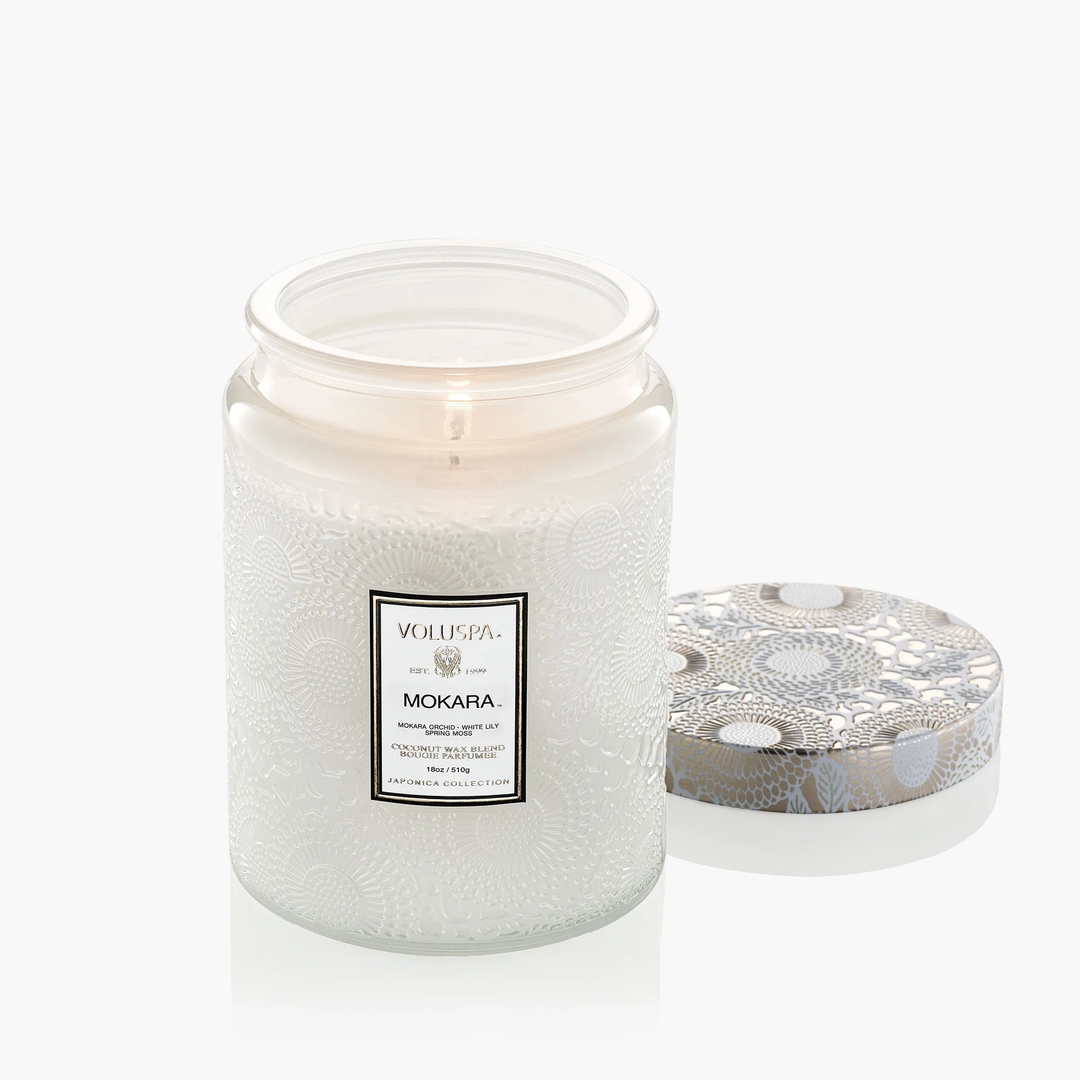 Large Jar Candle Mokara 18oz