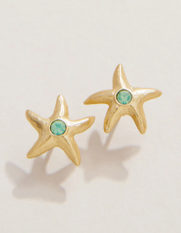 SLV Stud Earrings Friendship/Starship Gold