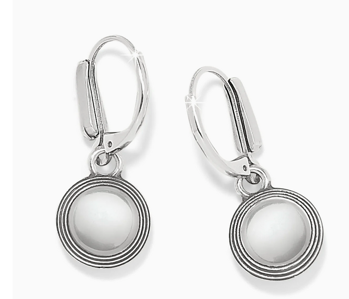 Meridian Aurora Leverback Earrings Crystal OS