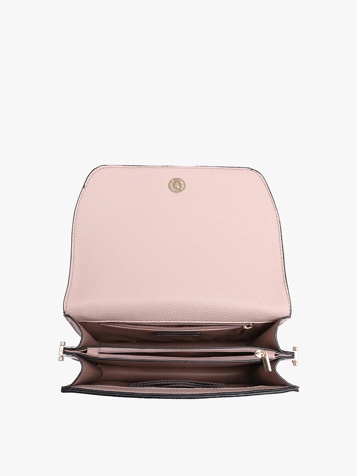 Noah Flapover Crossbody in Pastel Purple