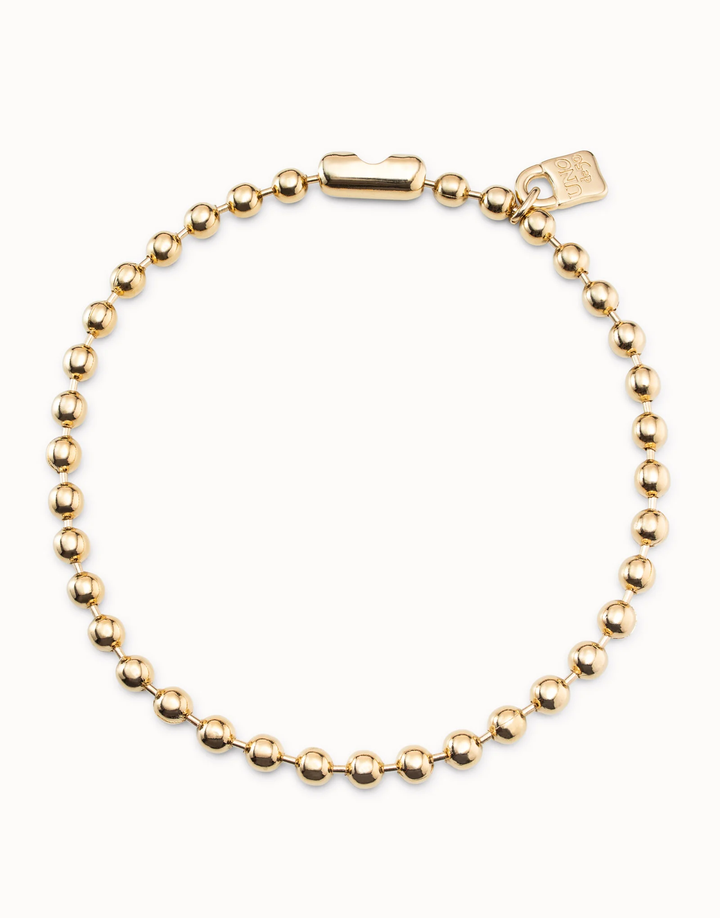 Snowflake Short Beaded Necklace with Padlock