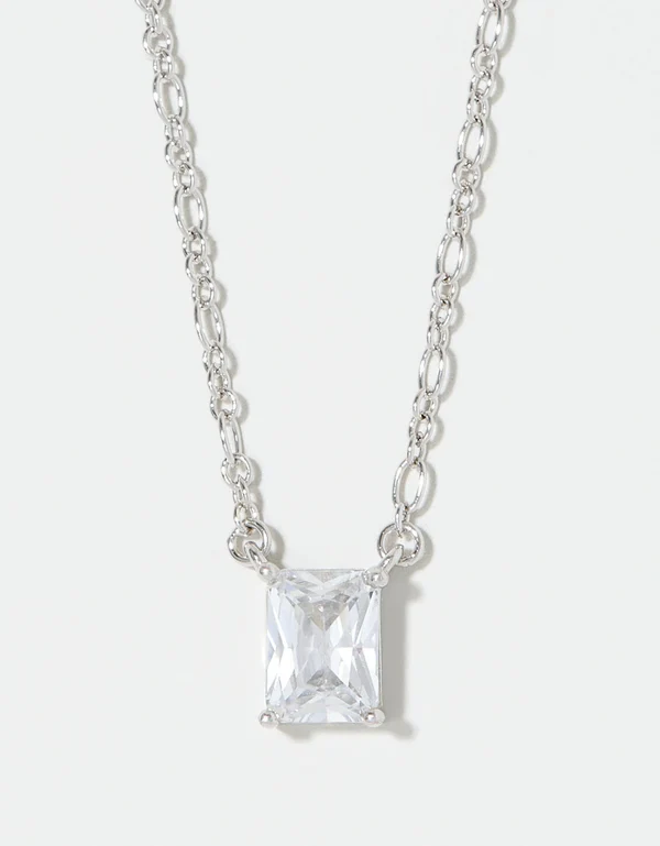 SLV Shine Necklace 18" Amazing/ Emerald Silver
