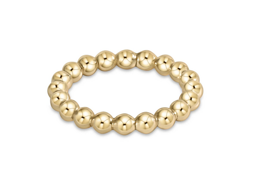 Classic Gold 3mm Bead Ring Size 7