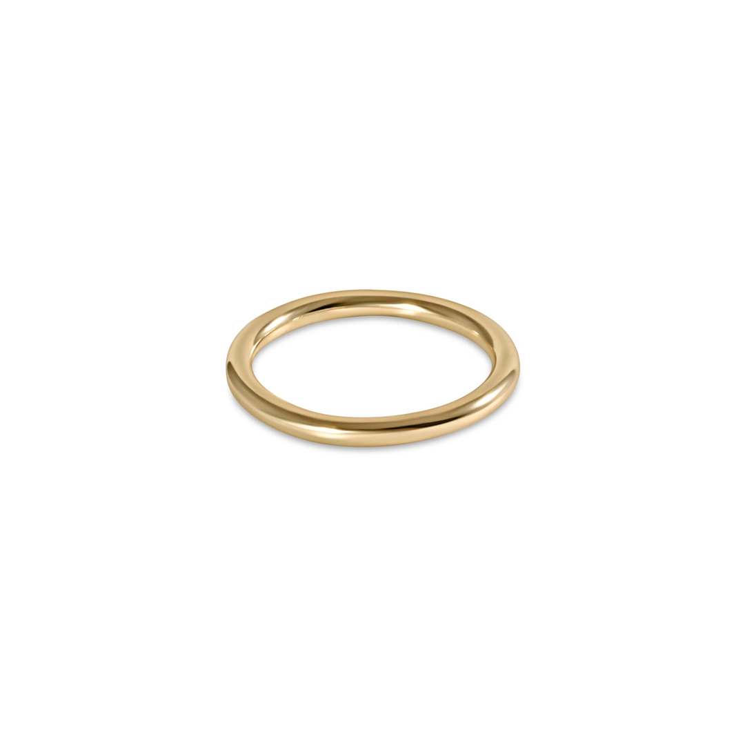 Classic Gold Thin Band Ring Size 6
