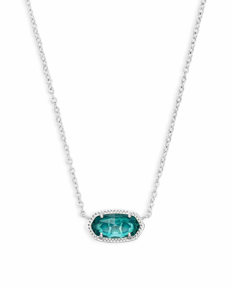 Elisa Necklace London Blue Silver