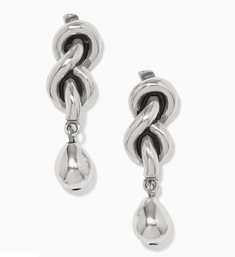Interlok Single Knot Drop Earrings