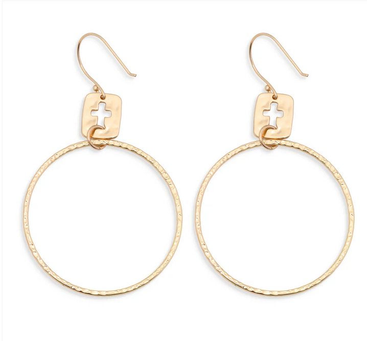 Jordan Hoop Open Cross Gold