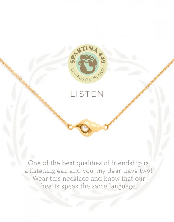 Sea La Vie Necklace Listen/Shell