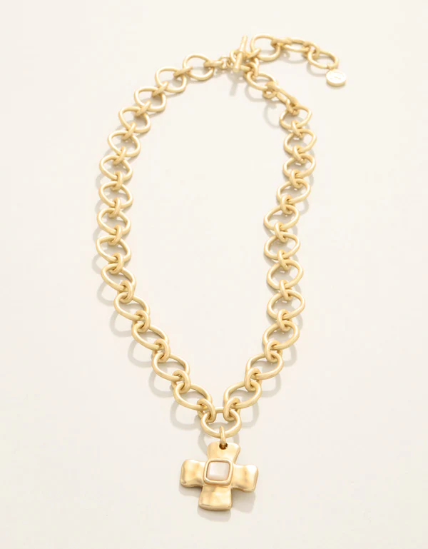 Affirmation Necklace 18" Mother-of-Pearl