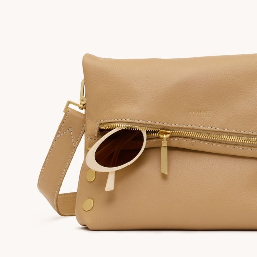 VIP Crossbody in MedToasty Sand/Brushed Gold NA