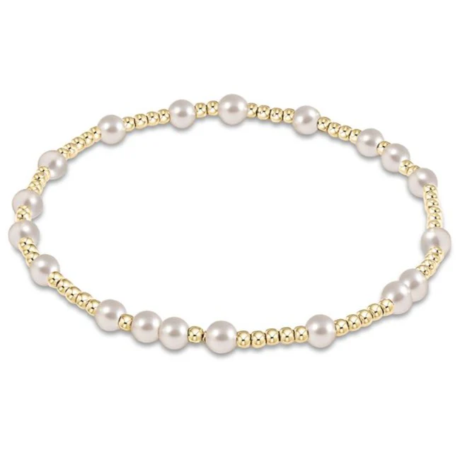 Extends Hope Unwritten Pearl 4mm Bracelet Gold