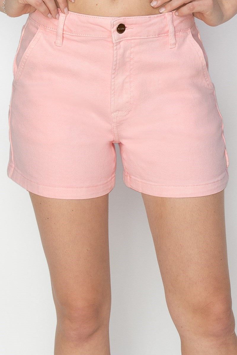 High Rise Shorts Soft Pink
