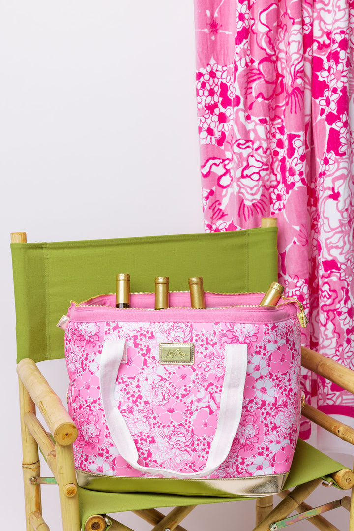 Neoprene Cooler, Conch Shell Pink Burst of Joy