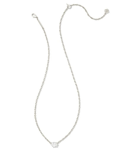 Cailin Pendant Necklace White CZ Silver