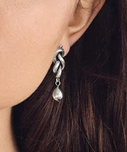 Interlok Single Knot Drop Earrings
