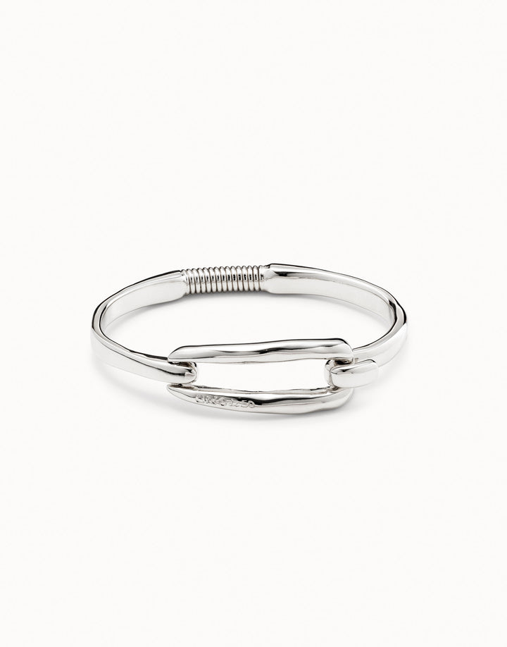 Tied Bangle Bracelet with Buckle