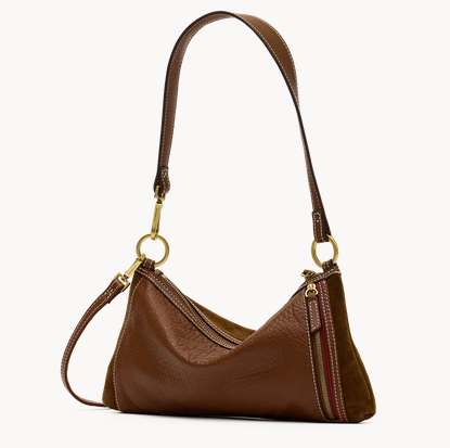 Kyle Small Cinnamon Suede Antique Gold