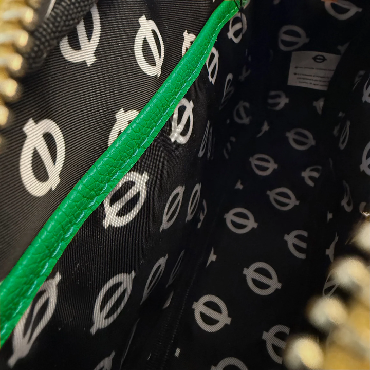 Pom Pom City Bag with Special Keyring and Dust Bag District Line Green