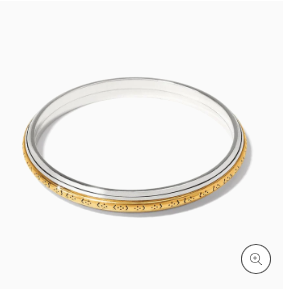 Mosaic Two Tone Bangle Bracelet