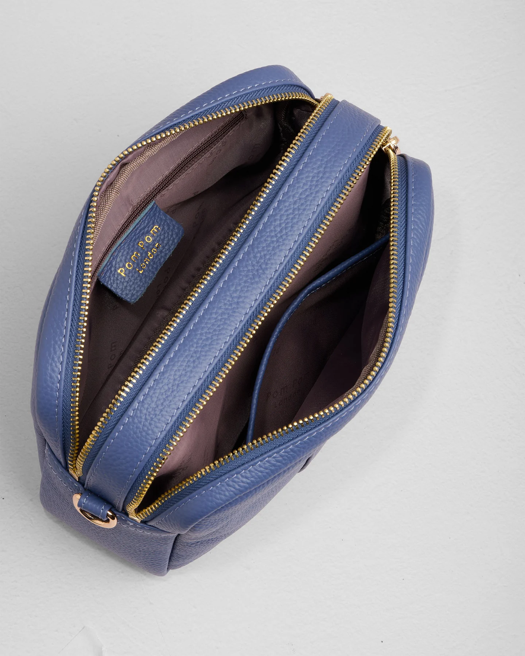 Pom Pom London City Duo Bag Lupin Blue