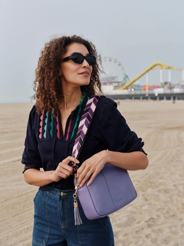 Pom Pom London City Plus Bag French Lavender
