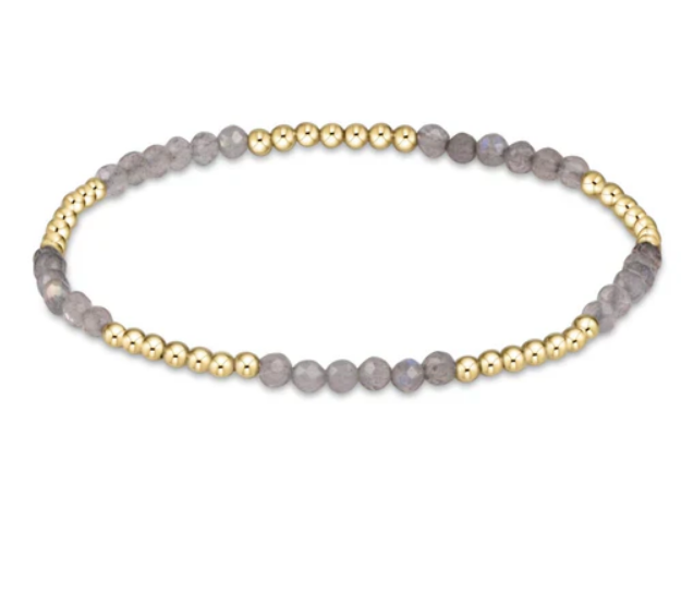 Blissful Pattern 2.5mm Bead Bracelet Labradorite