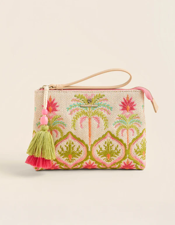 Carina Wristlet Castillo Floral Palms