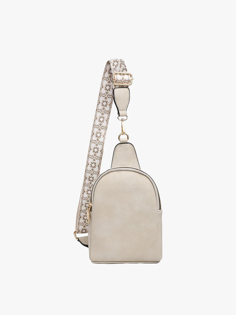 Ellen Guitar Strap Sling Bag in Sand