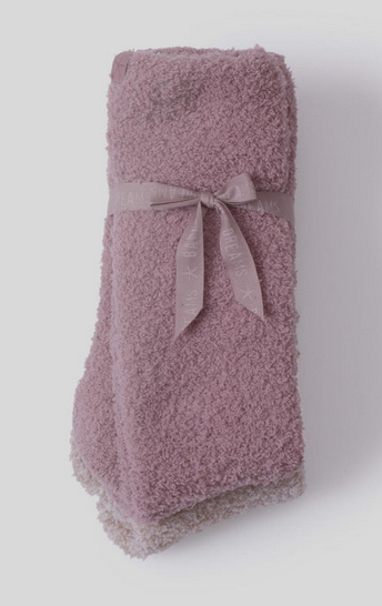Cozy Chic Womens Heathered Socks Teaberry