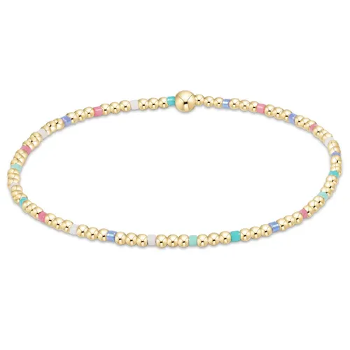 Hope Sincerity Pattern 2mm Bead Bracelet Hot Mess SS25
