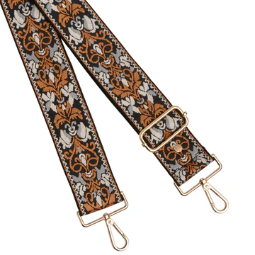 Pom Pom Strap Chestnut Floral