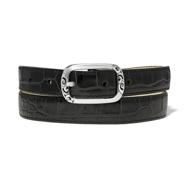 Mingle Reversible Belt Black/Pearl Large