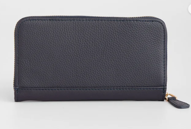 Pom Pom London Chelsea Wallet Purse Navy