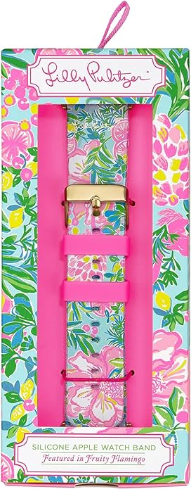 Silicone Apple Watch Band, Fruity Flamingo
