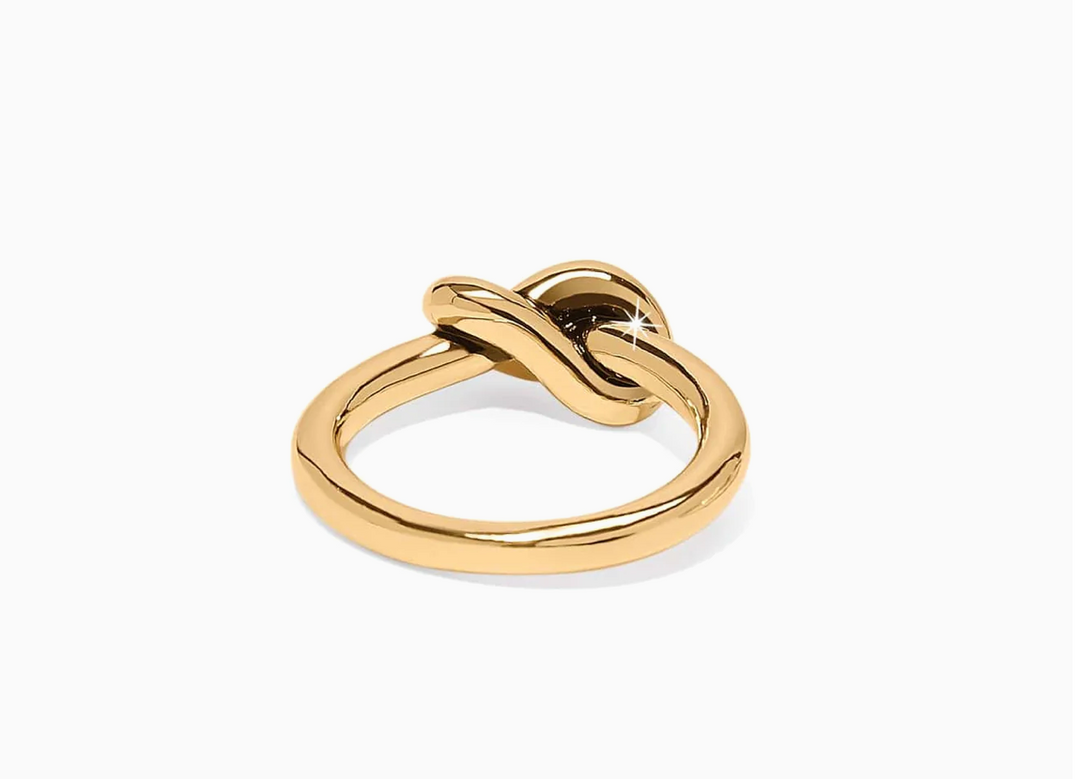 Interlok Single Knot Ring Gold 7