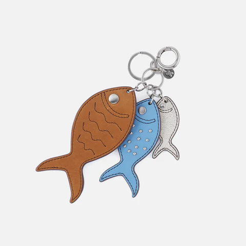 Triple Catch Key Fob Truffle