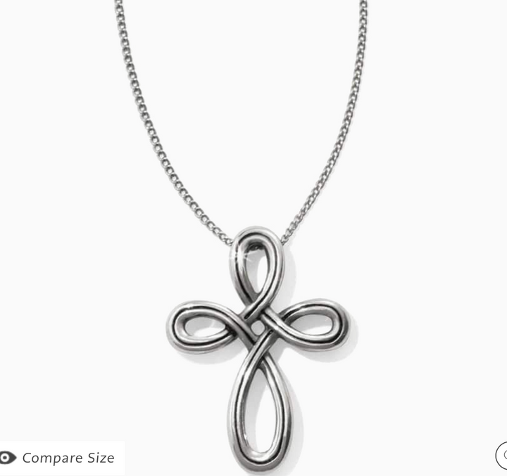 Interlok Petite Cross Necklace Silver OS