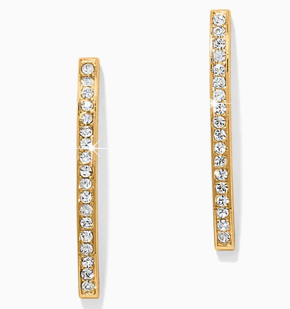 Meridian Gold Geo Bar Post Earrings