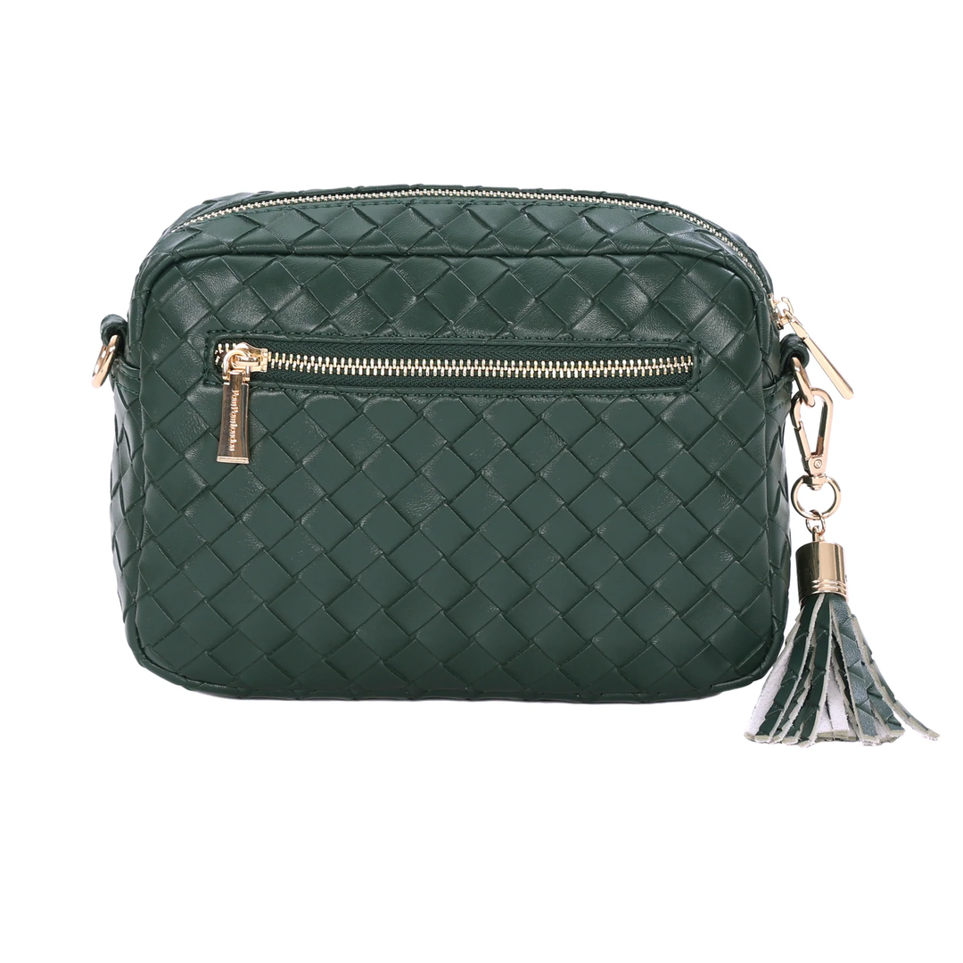 Pom Pom London City Bag Lattice Green