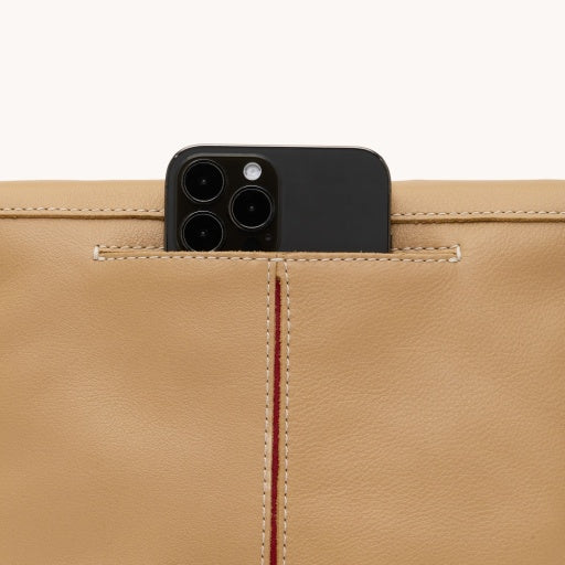 VIP Crossbody in MedToasty Sand/Brushed Gold NA