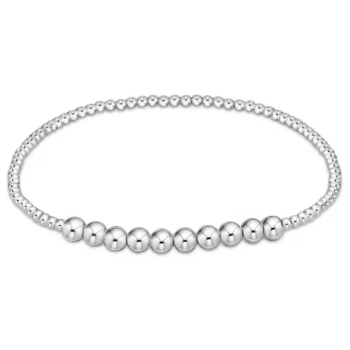 Classic Sterling Beaded Bliss 2mm Bead Bracelet 4mm Sterling