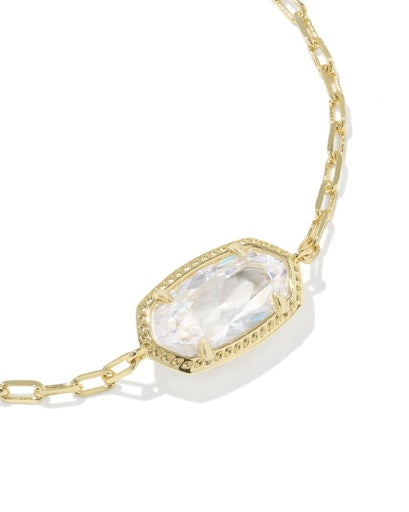 Elaina Luxe Chain Bracelet White CZ Gold