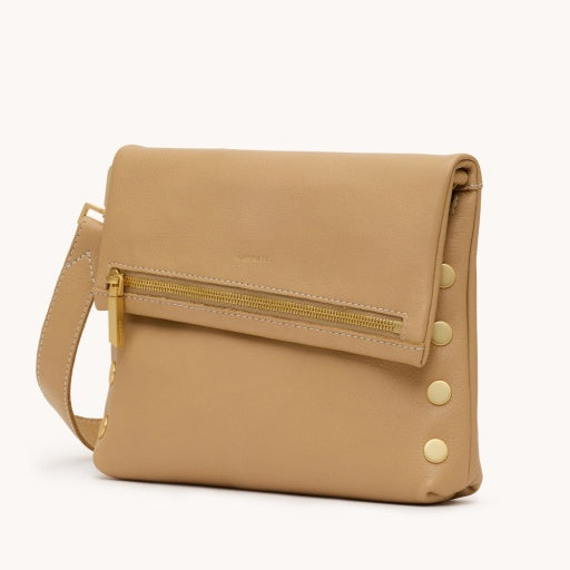 VIP Crossbody in MedToasty Sand/Brushed Gold NA