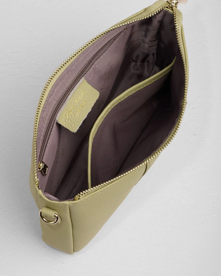 Pom Pom London City Slim Bag Pale Fern