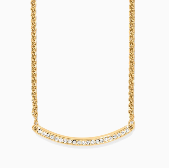 Meridian Geo Bar Gold Necklace
