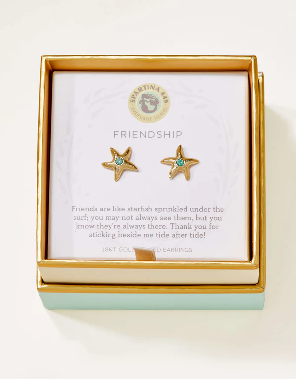 SLV Stud Earrings Friendship/Starship Gold